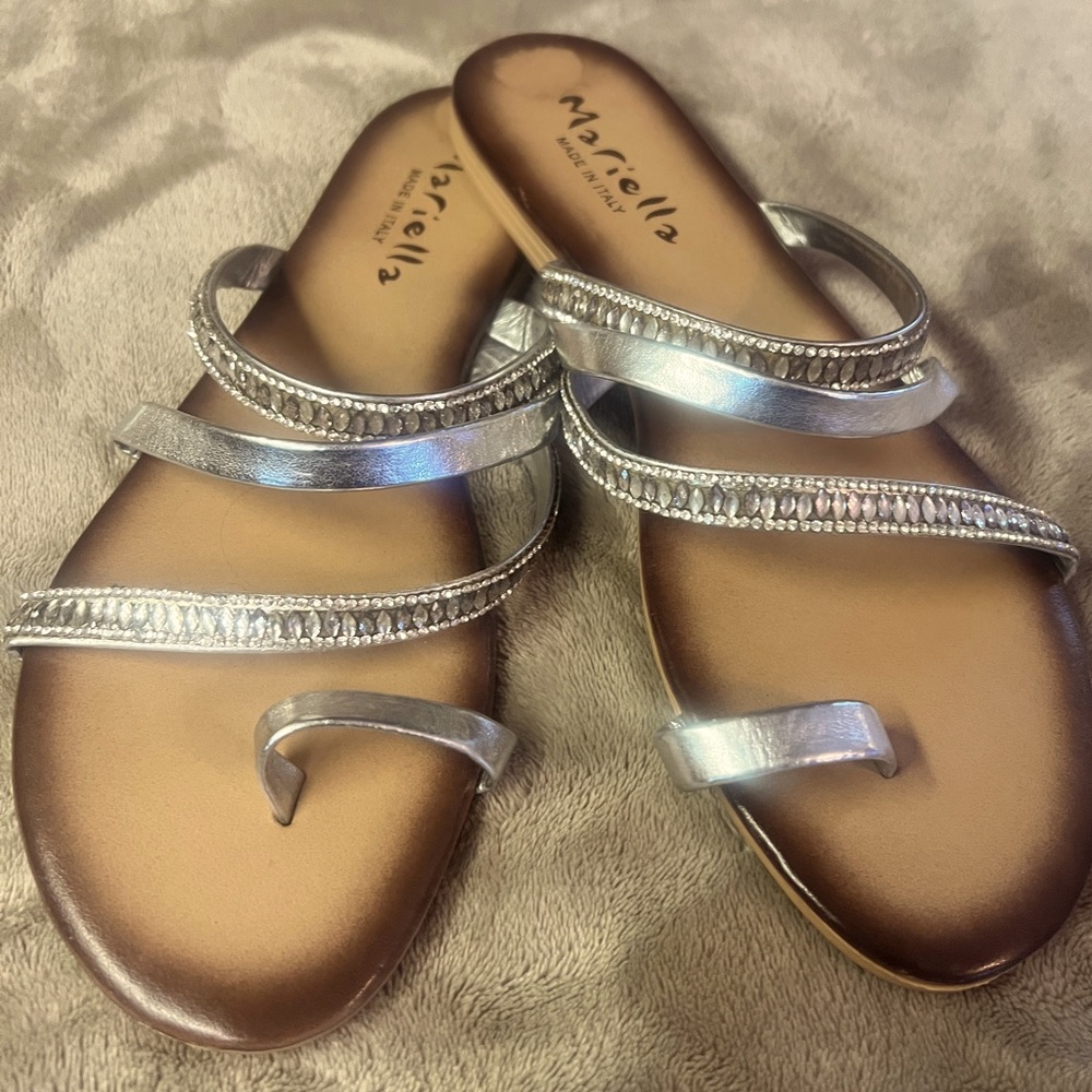 Mariella sandals diamond and silver 
Size 8.5